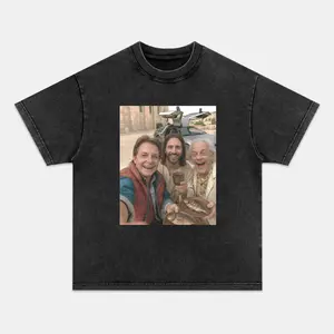 BACK TO THE FUTURE T-shirt, Unisex Vintage Crew Neck Regular Fit Cotton Fabric Casual Comfort Breathable Short Sleeve Funny T-shirts Fashion Men&Women's Top for Streetwear 101701