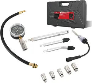 Nilight Engine Compression Tester Kit, 11 PCS with Spark Plug Tester, Automotive Cylinder Pressure Gauge Tool Set for Gasoline Engines tire inflator pump Car dealsforyoudays