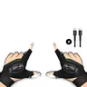 【Today's Special】Adjustable LED Light Gloves - Velcro Straps, Elastic Fabric, Comfortable Fit, All Sizes, Fashionable Design - Ideal for Car Repair, Biking (Sports & Outdoor Accessories)