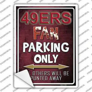 49ers Novelty Rectangle Sticker Decal