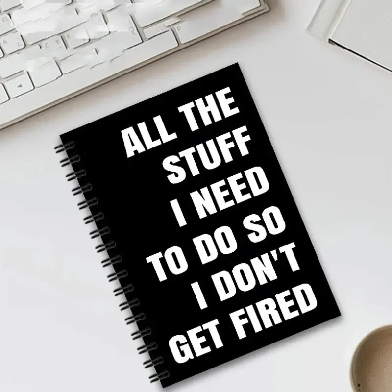 Funny Office Humor Coil Notebook, Spiral Notebook Journal, Practical and Stress-Relieving Workplace Stationery, Perfect for Professionals, Fun and Useful, Funny Notebooks