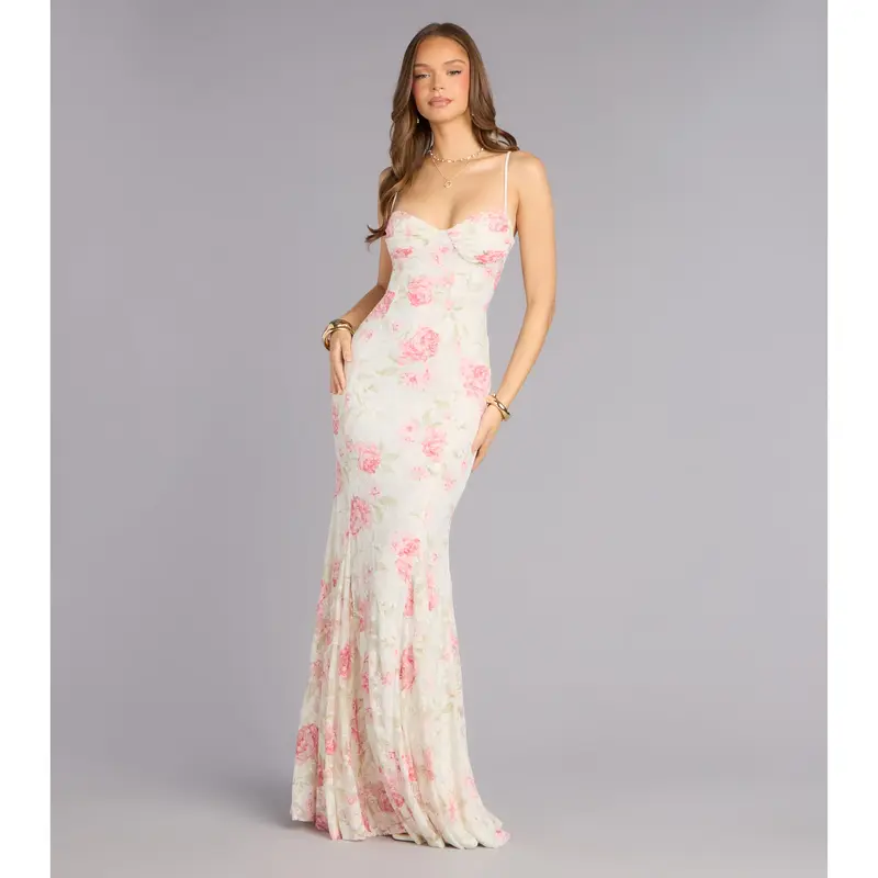 lace strap prom dress Chic Satin Sweetheart Spaghetti Straps Sheer Lace Applique Long Prom D
