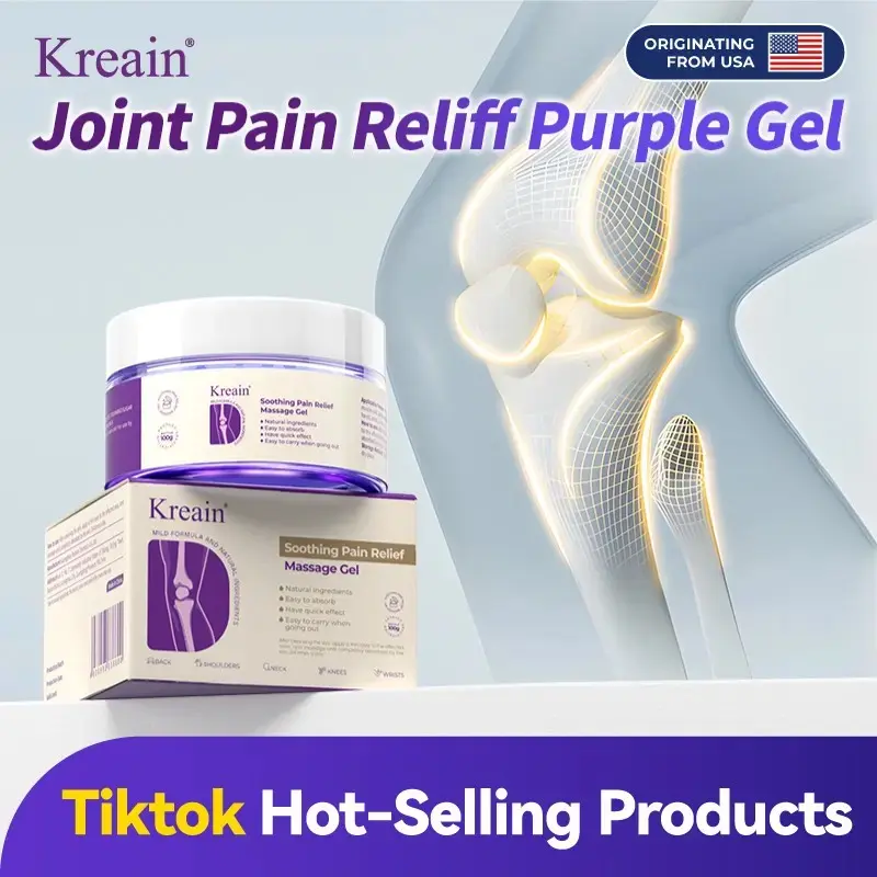 【Kreain】High-Performance Joint & Bone Therapy Gel - Muscle Pain Relief Massage Oils for Back, Neck Care - Moisturizing, Hydrating, Restorative Treatment for Bathroom Healthcare Use