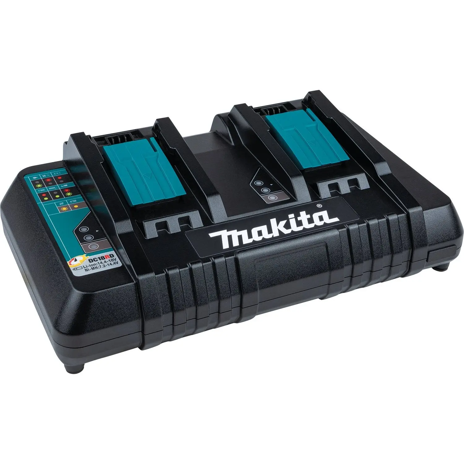 Makita DC18RD 18V LXT Compact Dual-Port Rapid Optimum Charger for Power Tool Batteries