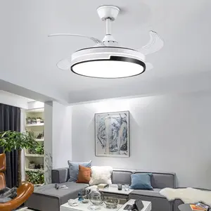 Newest Ceiling Fans with Lamps LED Light Home Living Room Dining Room Bedroom Silent Invisible Fan Lamp Factory Direct Sale