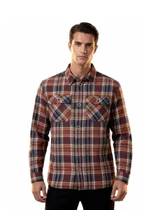 Men's Flannel Shacket Red