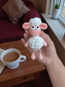 Little Sheep Crochet | Amigurumi for Bag Charm Crochet Sheep Keychain