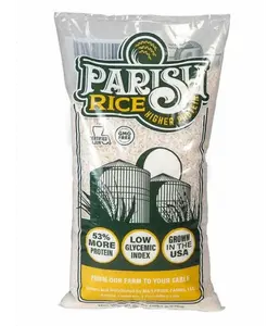 Parish White Rice High-Protein Rice with Low Glycemic Index Locally Grown Long-Grain White Rice Made in the USA Rich Nutrient Content Ideal for Curry, Desserts
