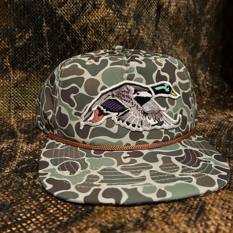 Duck vintage Camo SnapBack Hat , gift for dad, gift for him