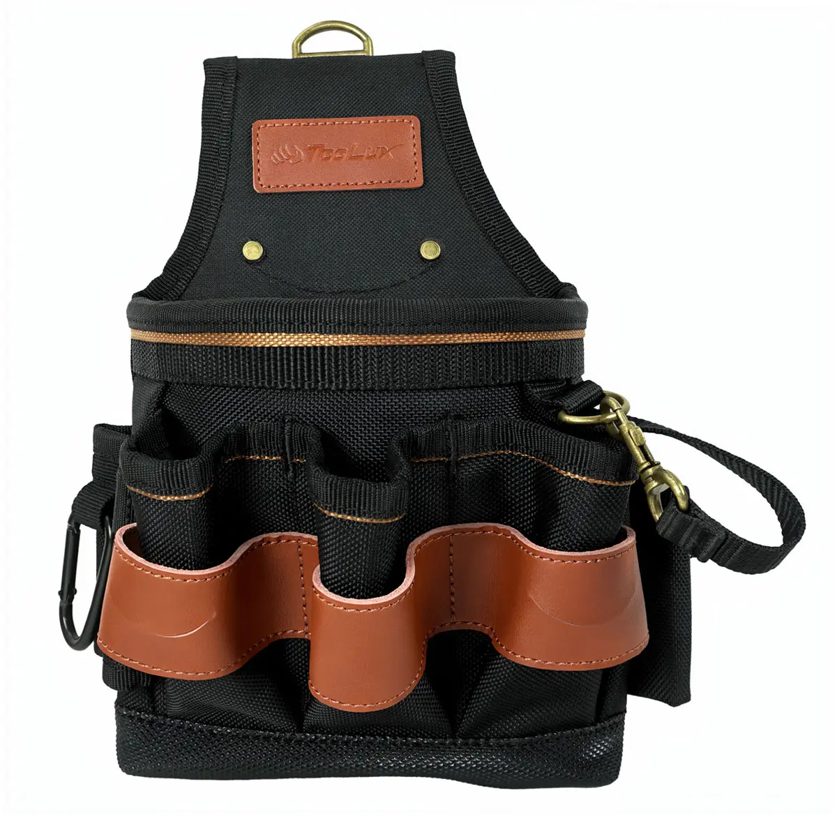 TooLux Electrician Tool Pouch with Tape Holder – Heavy Duty 1680D Polyester Tool Belt Bag, Multi Pocket Organizer