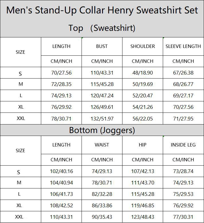 Men's Heavyweight Textured Patchwork Stand Collar Henry Sweatshirt Set, Casual Fleece Warm And Comfortable Set,  Jacket And Trousers, Men's Everyday Wear, Indoor And Outdoor Sportswear, Sportswear Set, Winter Casual Sportswear.