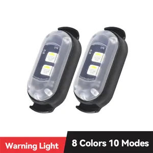 RGB Wireless LED Strobe Light - IP65 Waterproof USB Rechargeable Anti-Collision Light for Car Motorcycle Drone RC Aircraft Bike Bike Handlebar Mountain E Bike rock lights