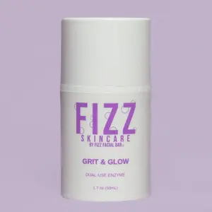 Fizz Skincare Grit & Glow Enzyme Exfoliant - Dual-Use Enzyme Formula by Fizz Facial Bar - 1.7 oz 50ml