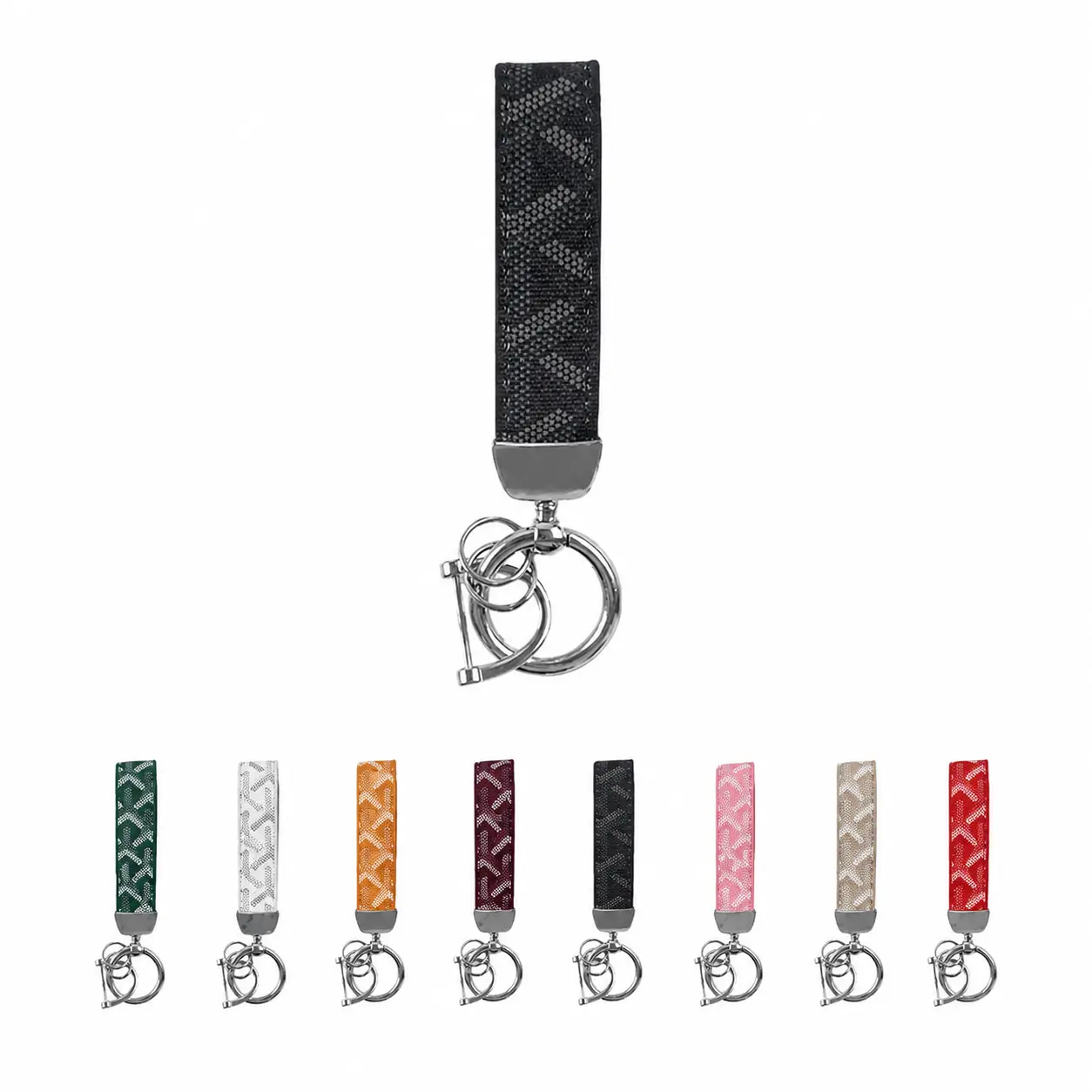 Fabric Wristlet Keychain - Car Key Holder, Bag Charm, Wrist Strap Accessory for Luggage & Bags