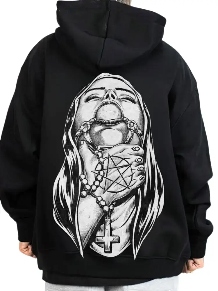 Choked Up Dark Style Unisex T-Shirt Sweatshirt Hoodie, Dark Gothic Fashion, Casual Streetwear, Demons, Digital Printed Outdoor