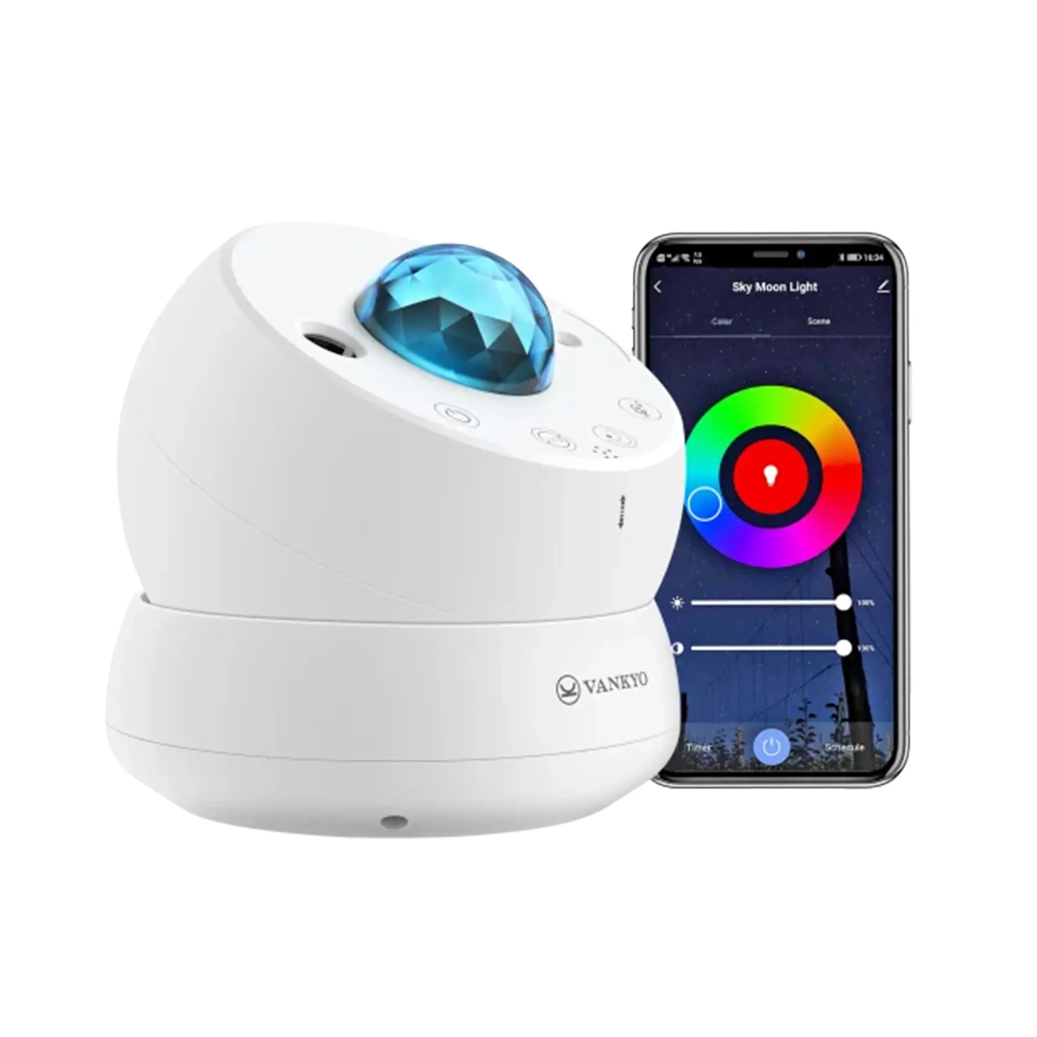 VANKYO Star Projector Light, Galaxy Smart Night Light Projector with via Alexa