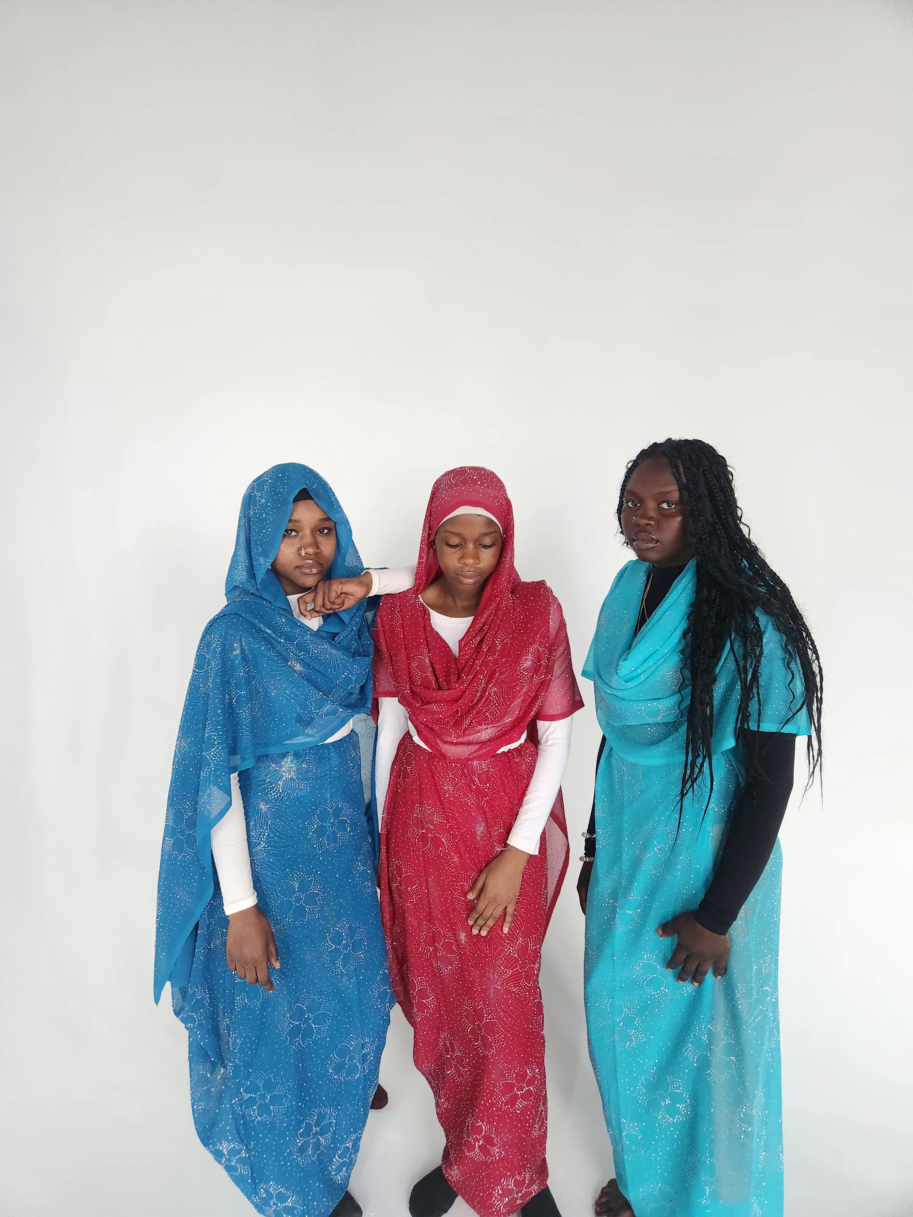 Women's Modest Chiffon Fabric Sudanese Toub - East African Lafaya, Boubou, Melhfa, Dampe, Tiyyp Piece - Soft, Breathable Casual Wear for Everyday Use