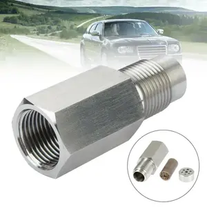 4pcs Oxygen Sensor Filter Adapter - New Stainless Steel Extension Pipe Fitting - Car Extension Screw,Universal Automotive Repair Tool Accessory