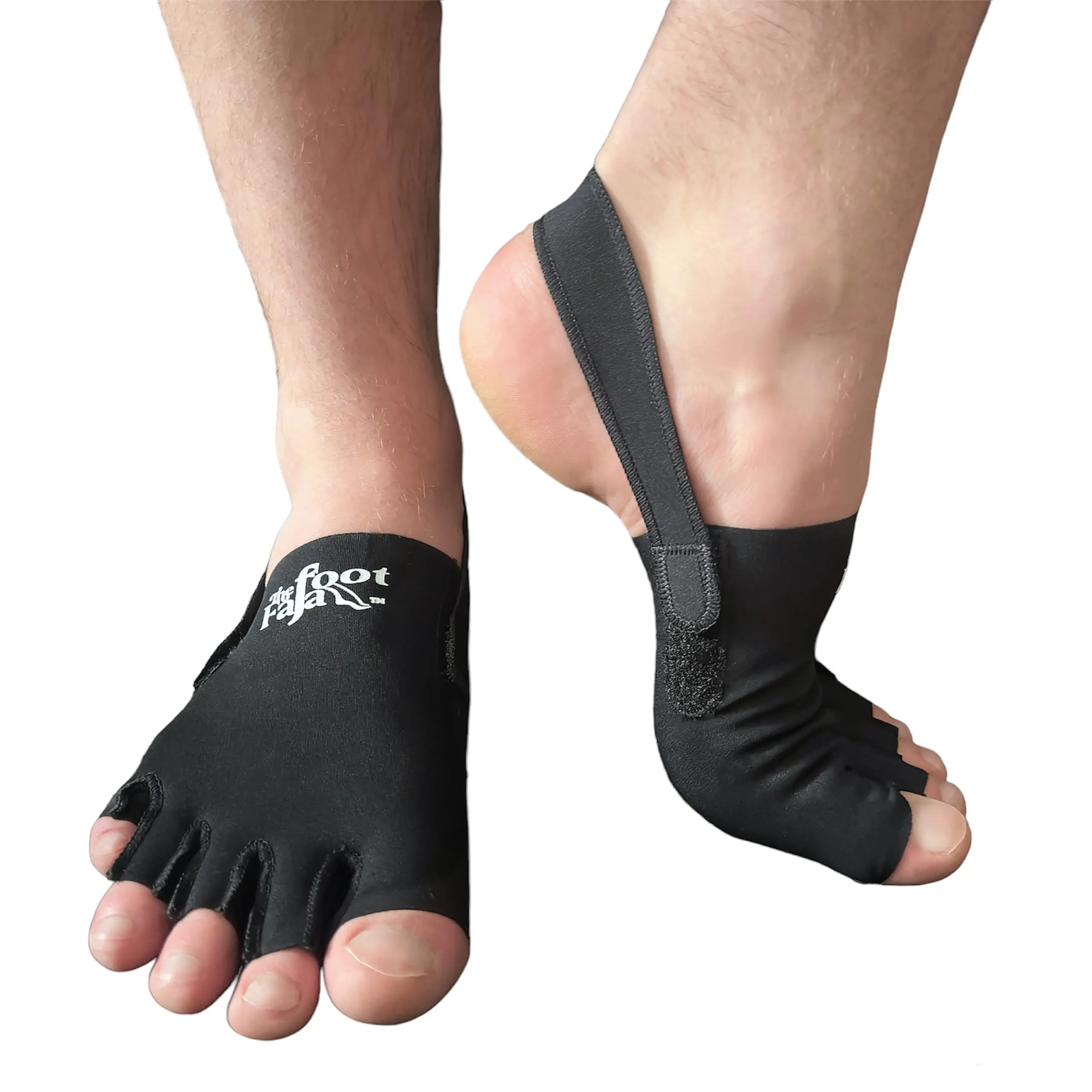 Foot Faja Post Operative Compression Sock - Jaws Podiatry Medical Ankle Socks for Post Operative Surgery, Injury Recovery, Pain Relief and Sports Protection - Black (Medium) - For Toe Or Foot Injuries, Foot Fatigue Or Post-Operative Swelling
