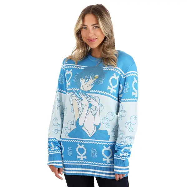 Sailor Mercury Adult Ugly Sweater