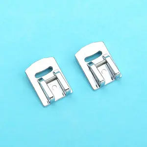2-Pack Silver Color Rolled Hem Foot, Curling Design Sewing Machine Accessory, Universal for Home Sewing, Essential Sewing Tools