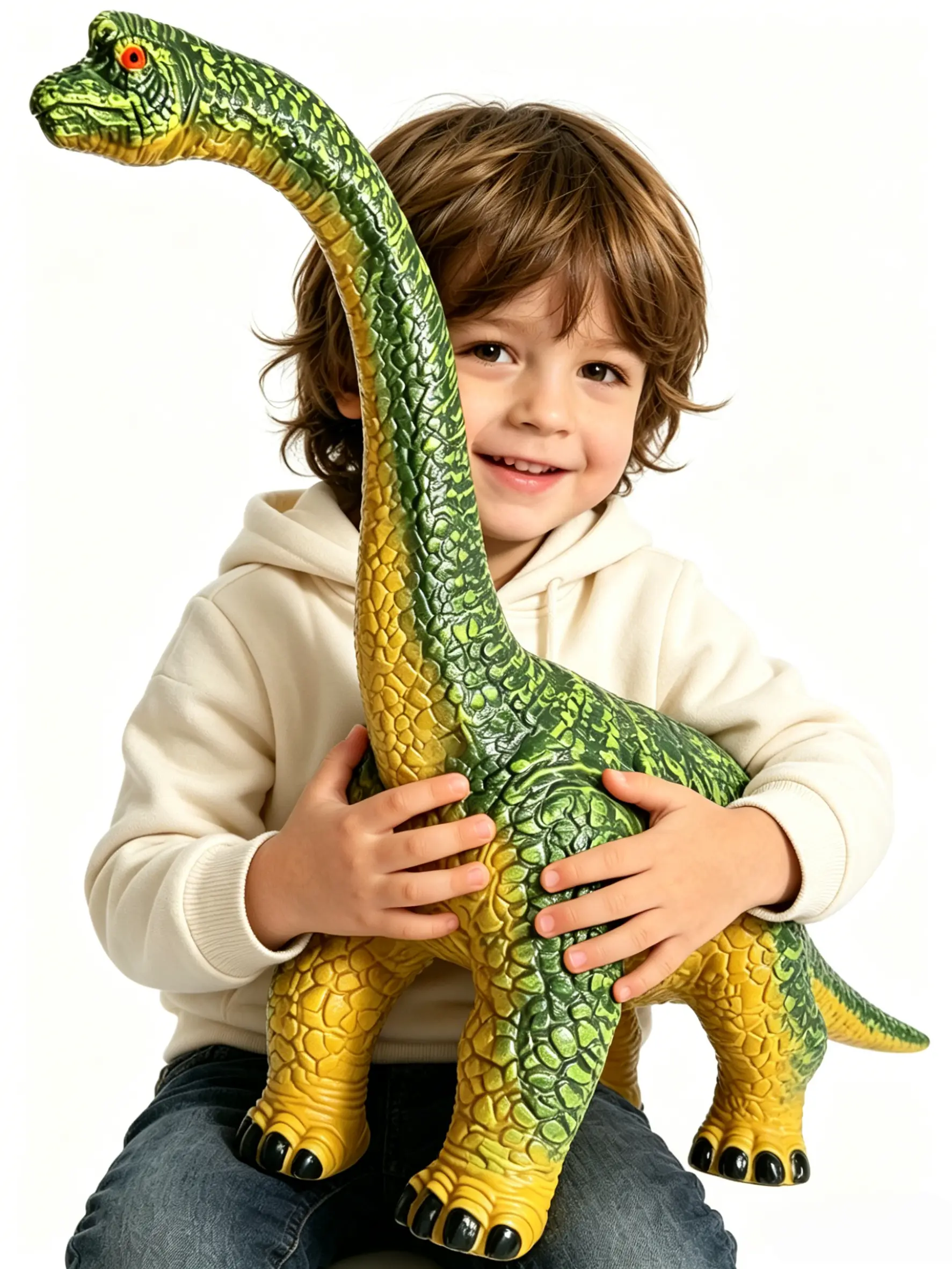 Big Brachiosaurus 32 inch, Dinosaur Toys for Kids 3-5, Large Inflatable Dinosaur Toys for Kids Toddler Dino Party Favors, Birthday Gifts for Boys Girls (Green)