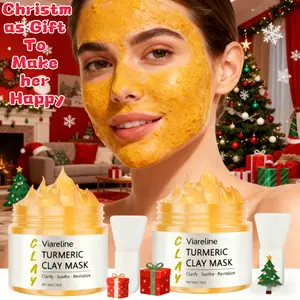 Turmeric Radiance Clay Mask   Contains niacinamide   Includes a spatula for application   Cleanses the skin, hydrates, firms, and moisturizes   Spatula-style facial mask   Christmas, Halloween, and New Year gift
