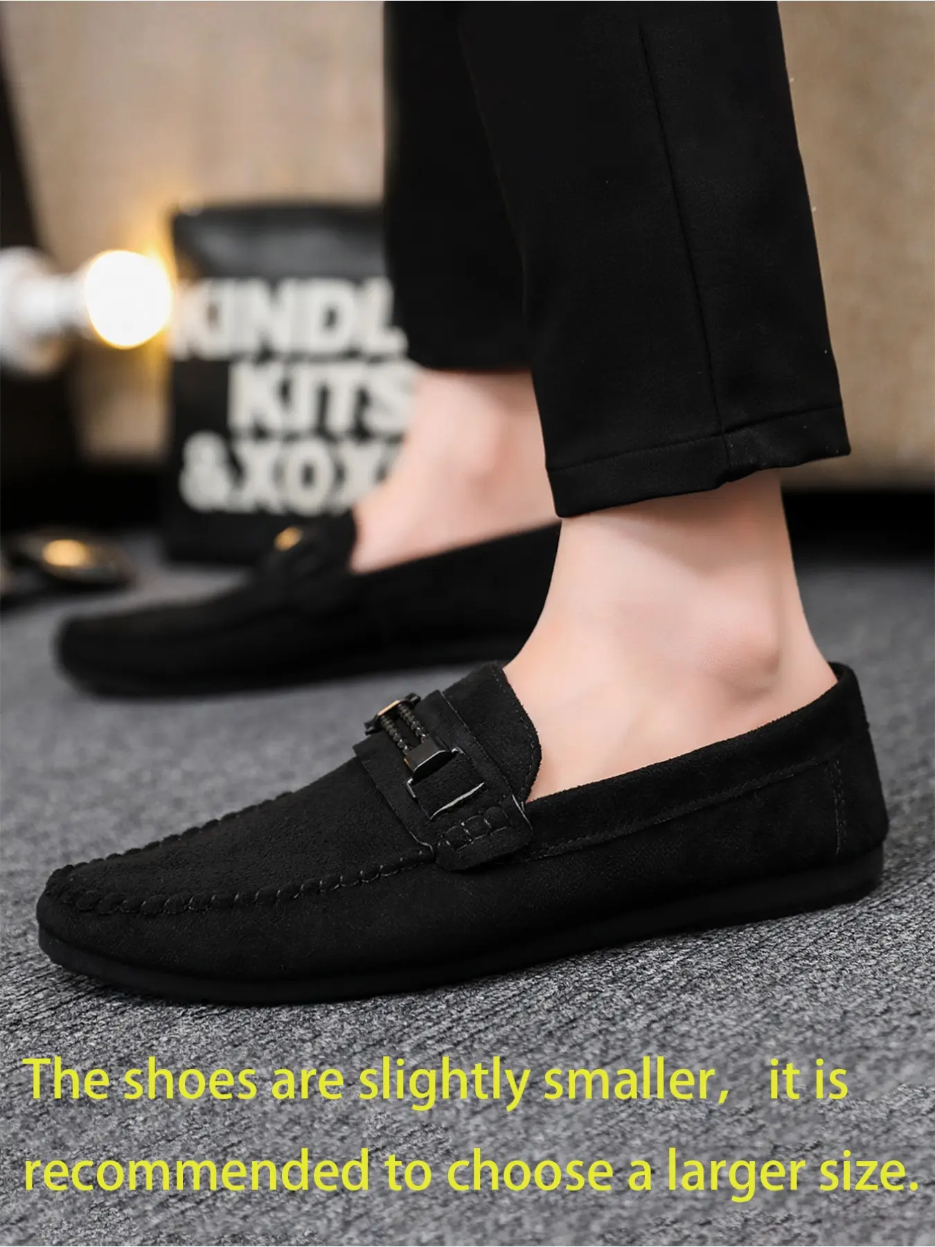 New stylish men's loafers, classic comfortable non-slip formal shoes, Casual Fashion Shoes, Casual Slip On, Slip On Footwear, easy to put on and suitable for driving, moccasin style