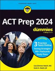 USED-ACT Prep 2024 for Dummies with Online Practice by Hatch, Lisa Zimmer (Paperback)