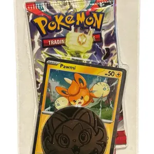 Pokemon Obsidian Flames Sleeved Blister Booster Pack x 1 Factory Sealed w Promo Card and Coin - Pawmi