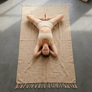 Solid Tan Mexican Blanket