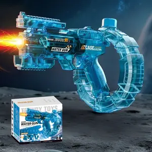 Electric Water Gun with Light Effects, Automatic Continuous Fire, Adult and Kids Splash Toy, Summer Beach Pool Party Sprayer, Lithium Battery Included, Watergun, Waterblaster