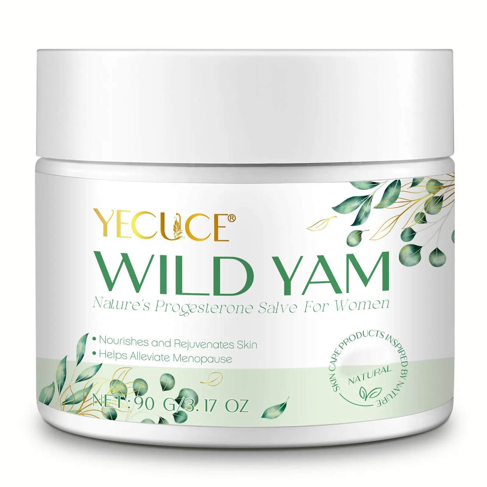 YECUCE Wild Yam Hydrating Firming Cream 90g - Normal Skin Women's Skincare, Moisture Nourishment, Non Greasy Moisture, Skin Repair, Improves Elasticity & Radiance, Patch Test