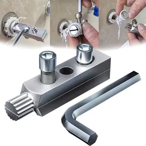 One Piece Faucet Valve Thread Extractor, a Tool for Removing Broken Screws Sized 1/2 Inch And 3/4 Inch, And a Kit for Extracting Broken Bolts - a Comprehensive Solution for Repairing Pipe Threads in Both for home And Industrial Plumbing