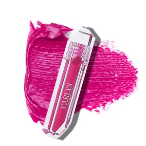 Ultra Matte Liquid Lipstick Fuchsia Hot Pink #202 Carlys Cosmetics Non-Flaking, Non-Transferable, Stain-Free, Plumping Effect, 16+ Hours of Wear - Makeup, Hydrating