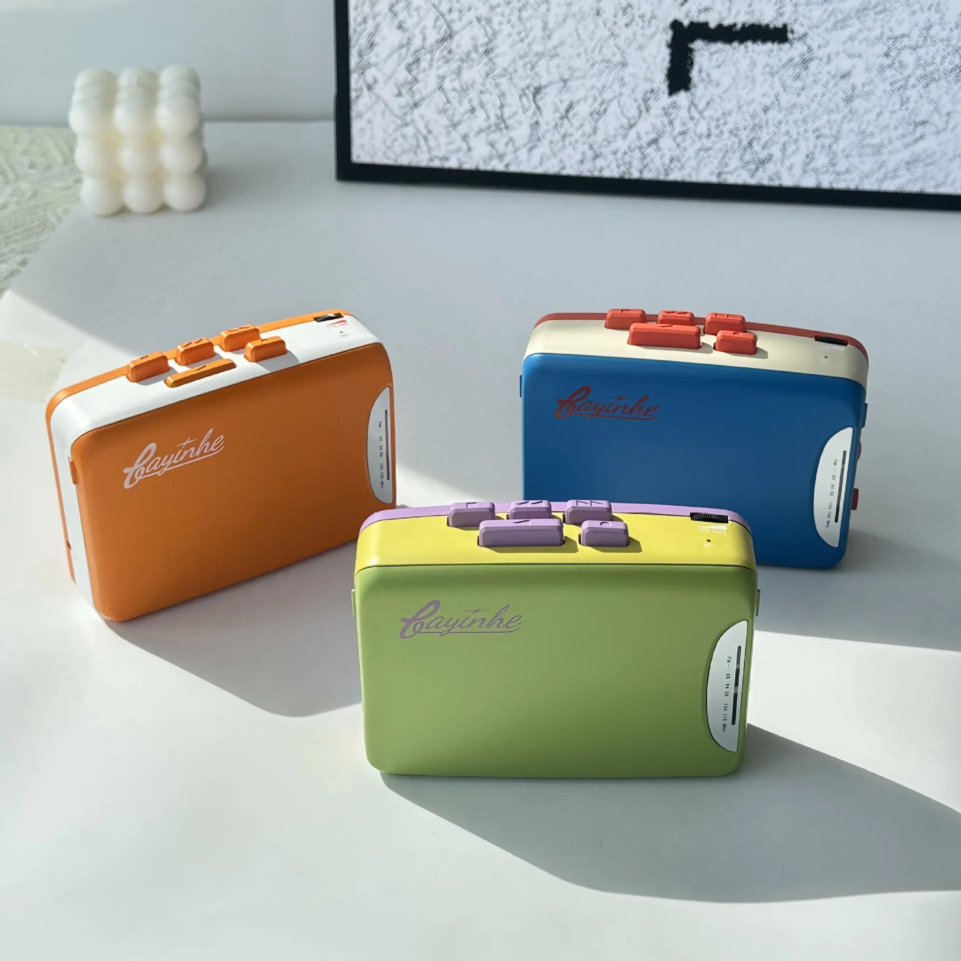 Bayin Box Portable Cassette Tape Player - Built-in Radio, Included Headphones, English Audio Playback Functionality