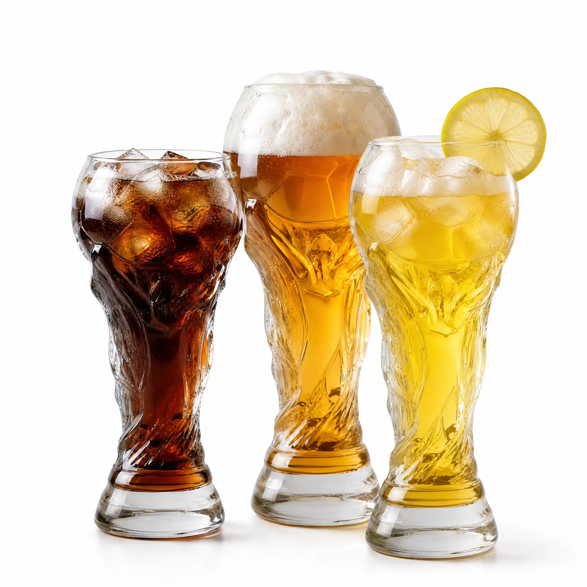 Beer Glass, 600ml Soccer Cup ShapedDrinking Cup for Viewing Parties, Suitable forGame Days, Parties, and Event Gatherings, Giftfor Father