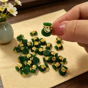 10 Handmade Gourd Pendants, Traditional Jewelry Making Kit, Home Decor Ornament Gift Set, DIY Craft Supplies