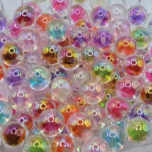 16MM double layer bubblegum beads, beadable pen beads