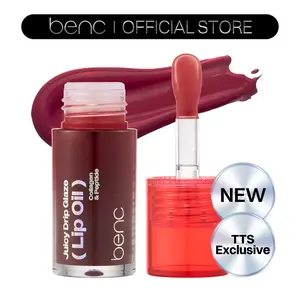 [NEW] Benc Juicy Drip Glaze Lip Oil 08 Chic Mauve l Hydrating Gloss, Moisturizing balms, Sheer tint, Shine & Dewy Finish