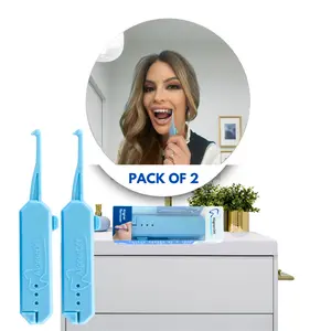 2 Clear Aligner & Retainer Remover Tool – Compact, Retractable for Invisalign, Nightguards, Retainers, & SnapOn Veneers Orthodontic Tool Easy Removal imperfect teeth