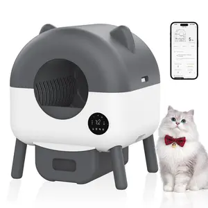 Automatic Self-Cleaning Cat Litter Box for Multiple Cats, 76L Large Capacity, Ultra-Quiet, App Controlled, Triple Safety Sensors, Easy to Clean, Includes Trash Bags