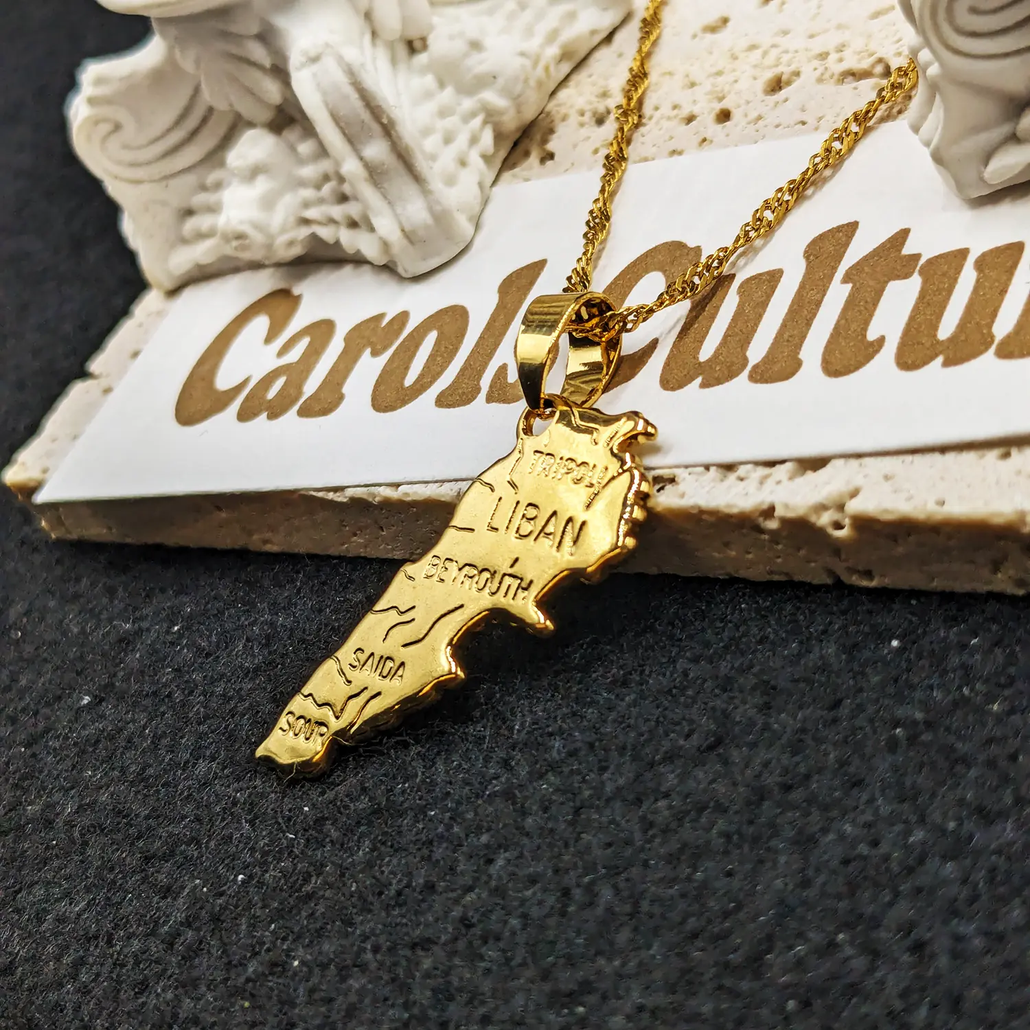 Lebanon Necklace, Jewelry, Earrings, Gift, Liban