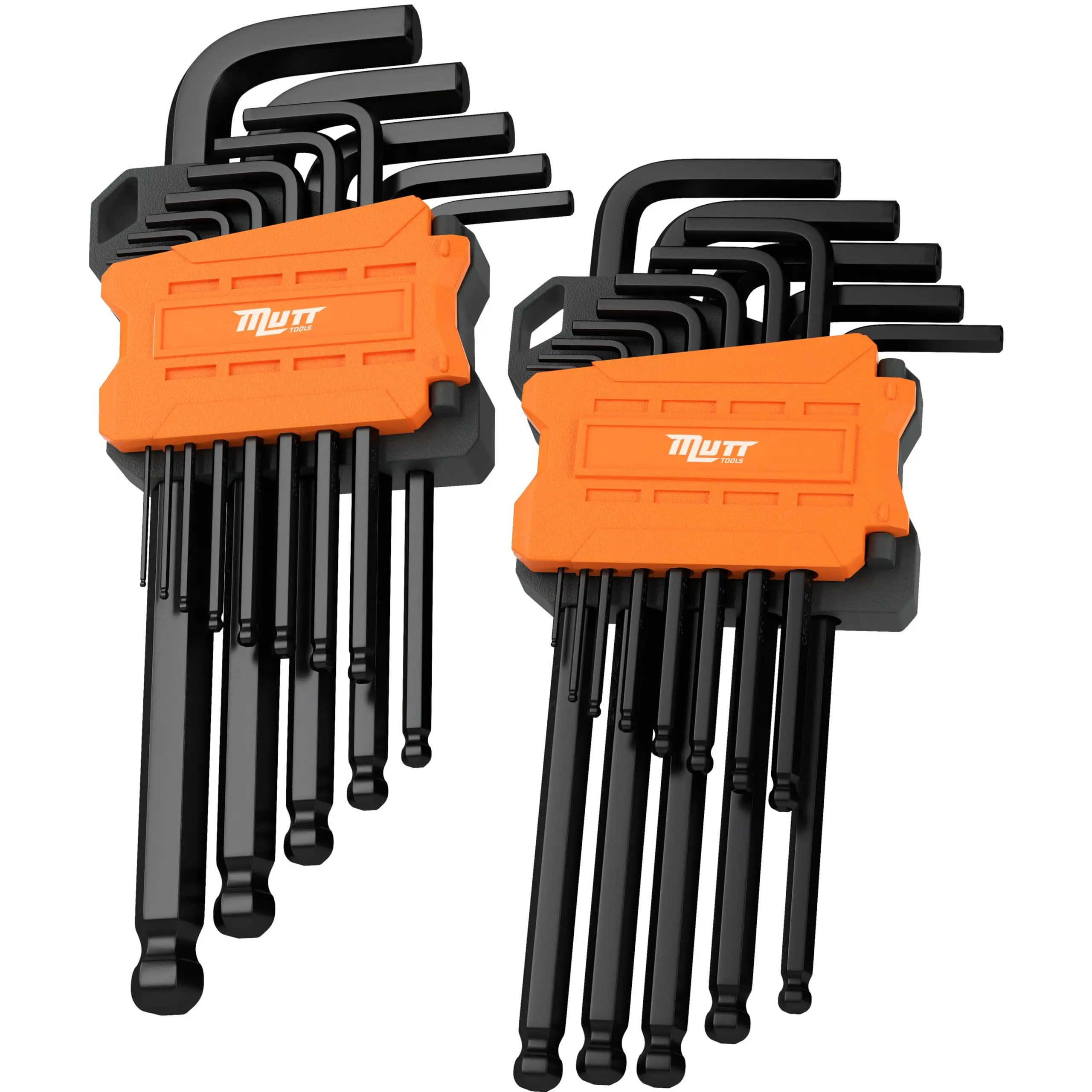 AMERICAN MUTT TOOLS L-Key Allen Wrench Tool Set - Includes Metric and SAE Long Arm Ball End Keys and Star Long Arm Security Keys