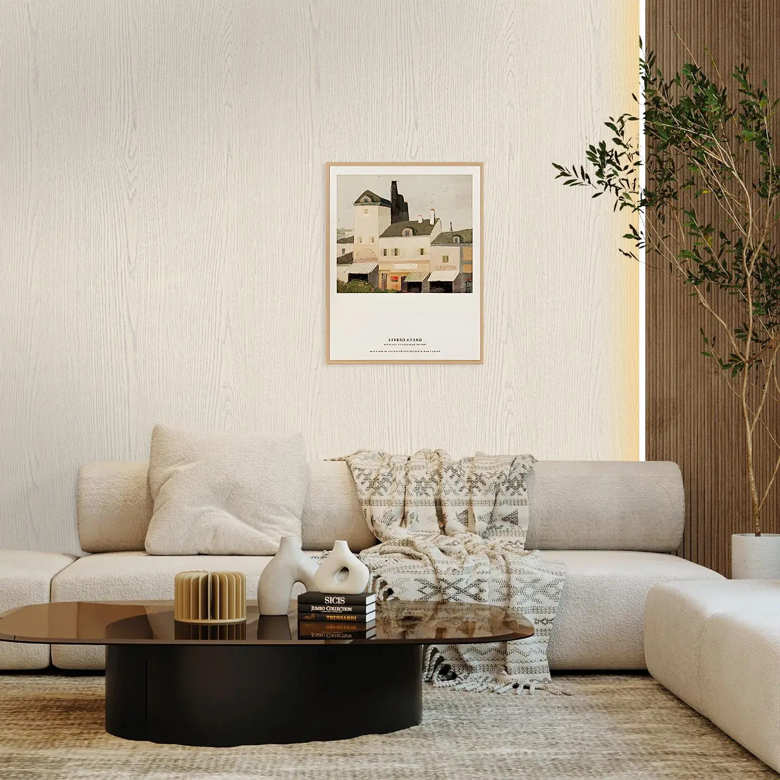 Wood Grain Self-adhesive Decorative Wallpaper, Peel And Stick Wallpaper Designs, Farmhouse Wallpaper, Waterproof & Anti-moisture Furniture Renovation Sticker, Removable Wall Sticker for Home Decor, Interior Walls