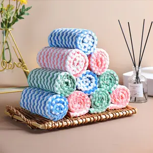 20-Pack Microfiber wipe towel Ultra Soft Absorbent Dish Towels Rags for Kitchen Dishwashing Home Cleaning Random Colors Super Absorbent Microfiber Towel