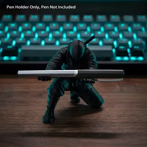 3D Printed Creative Ninja Pen Holder, Funny Toothbrush Stand, Desktop Pen Rack, Desk Ninja Decorative Item, Unique Office Accessory, Desk Organizer, Work Accessories, Office Desk Supplies