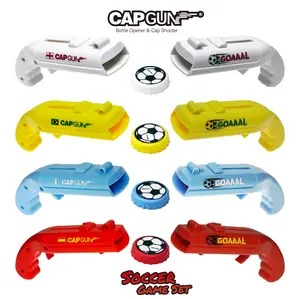 Metal Gun-Style Bottle Opener, 4-Color Novelty Design, Stainless Steel Magnetic Cap Catcher & Launcher, Sturdy ABS Material, 5.12in×2.36in×1.46in, Durable Fun Gift for Gatherings & Kitchens, Bottle Opener Bartender, Home & Party Accessories, Four-Color