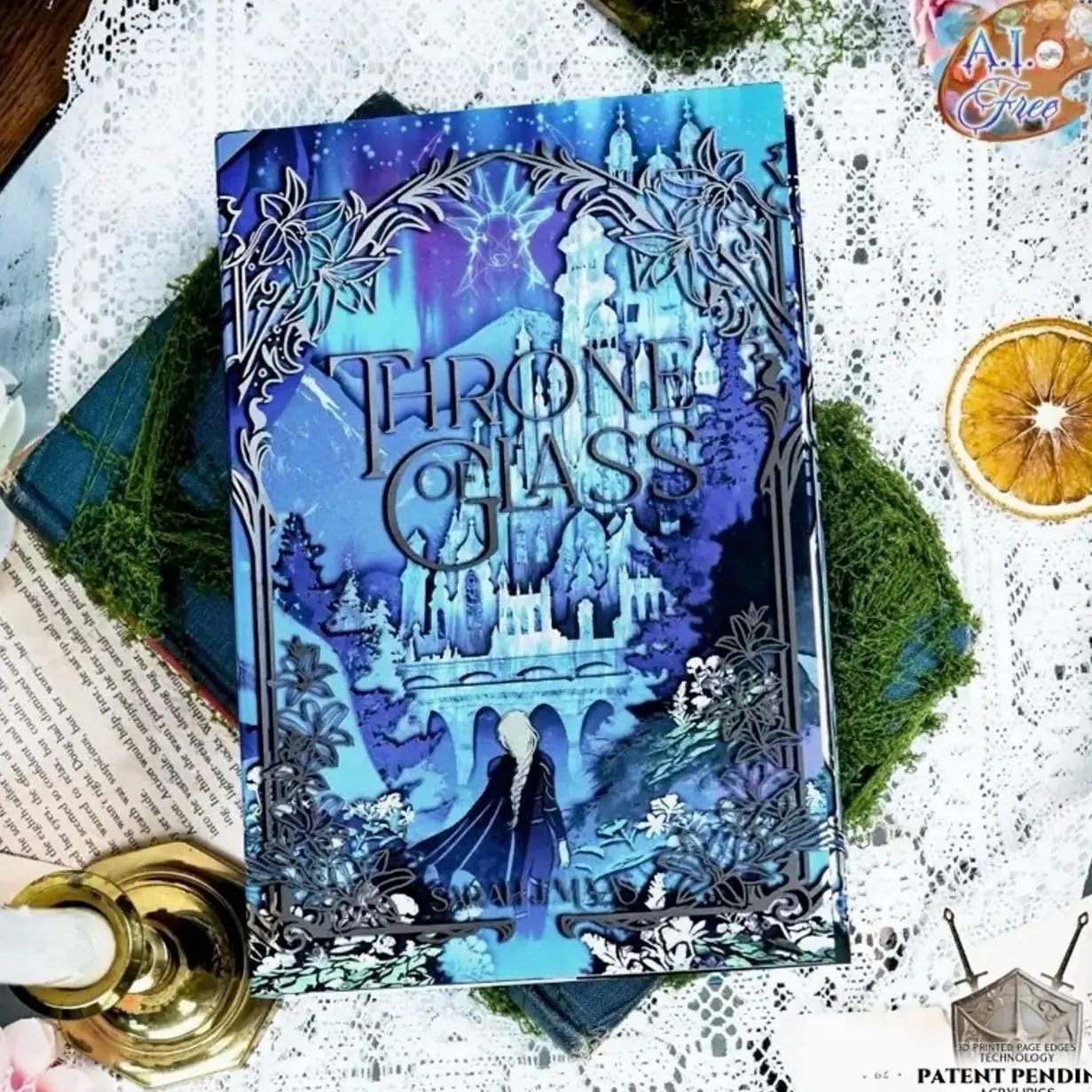 Throne of Glass 3D Special Edition Hardcover Book - Officially Licensed with Sarah J. Maas