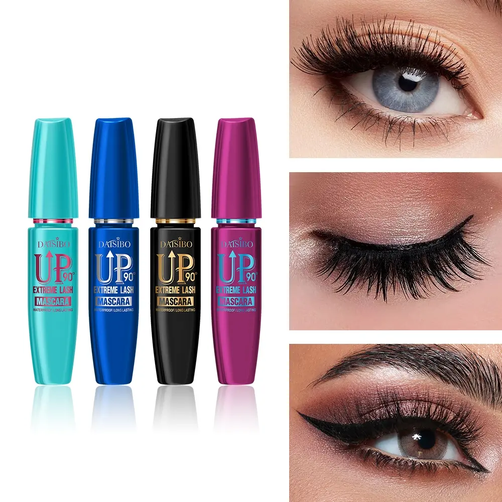 4D Waterproof Mascara Set (4 Pieces), Curling Mascara, Voluminous Mascara, Enhancing Mascara, Waterproof and Volumizing, Curl Lasting, Suitable for All Skin Colors, Long-Lasting Eyelashes Mascara Makeup, Recommended Mascara